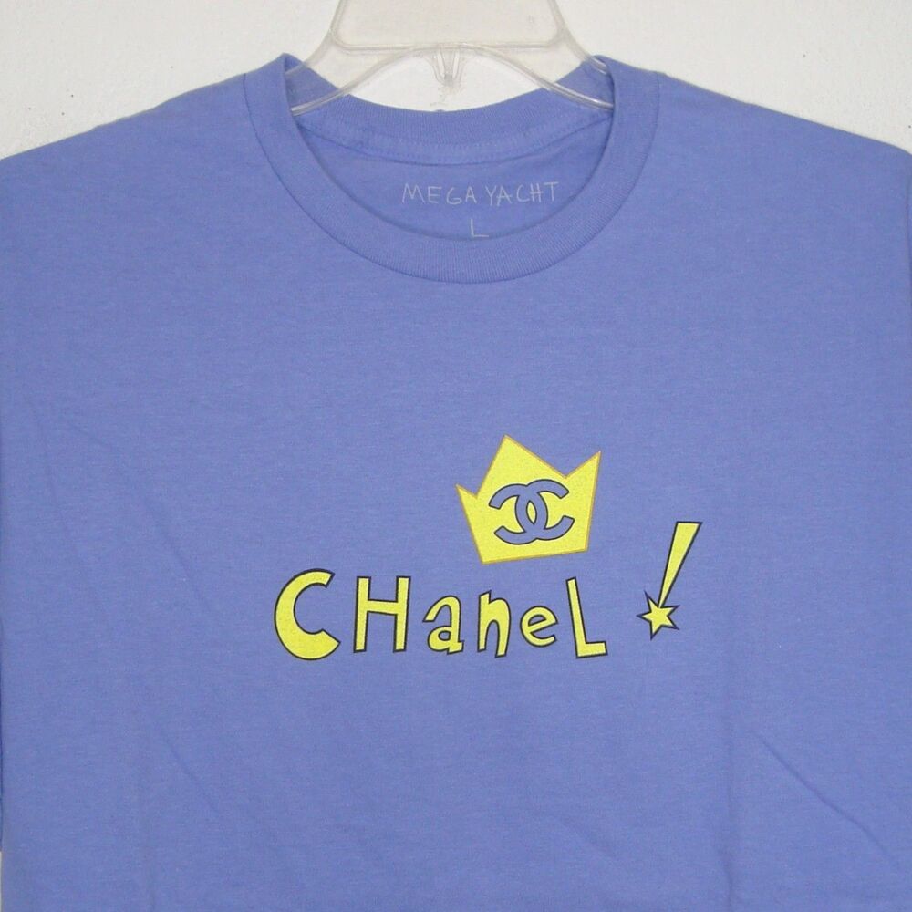NWOT MEGA YACHT Chanel! Fairly Odd Parents Logo Unisex Purple T-Shirt